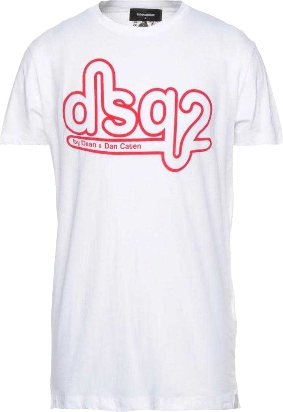 DSquared2 - T-Shirt für Herren/Damen Unisex, Logo, eng geschnitten (Weiß)