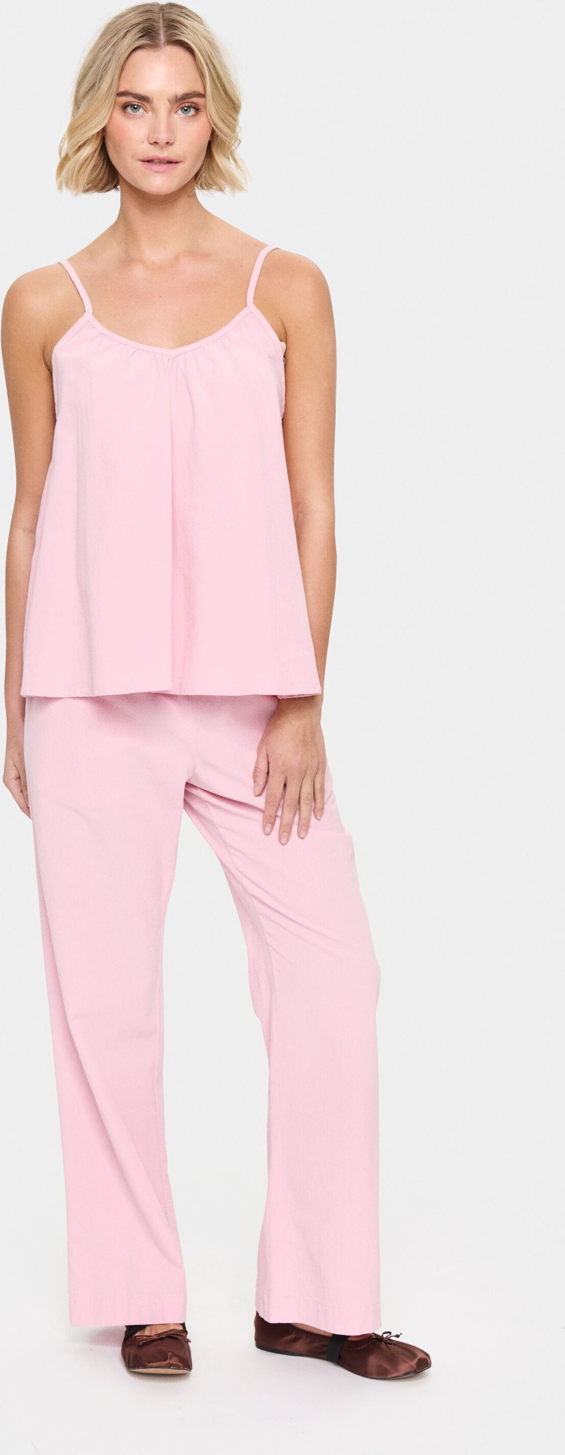 Ärmellose Bluse Lockere Passform Pink Nectar rose