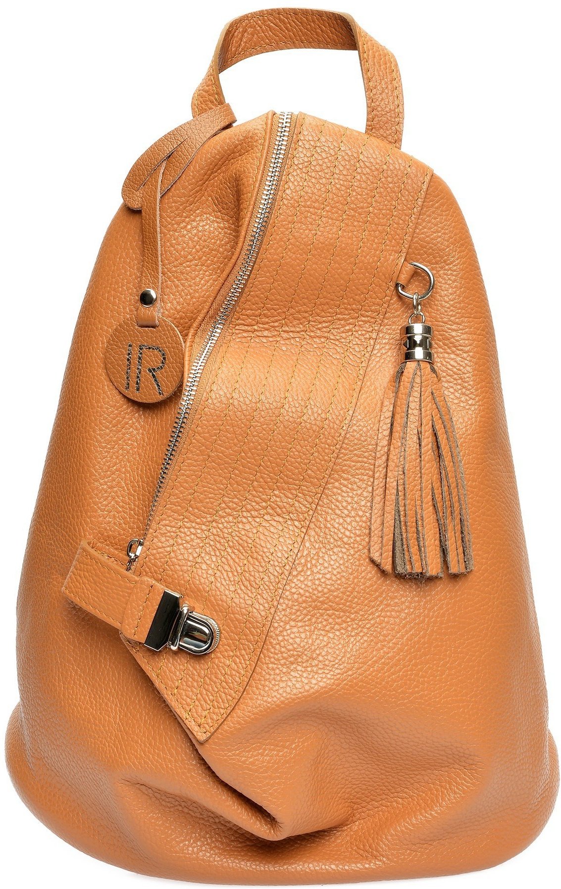 Isabella Rhea Braune Lederhandtasche