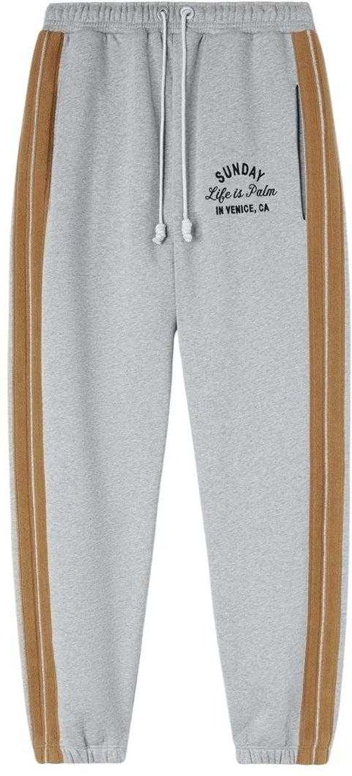 Palm Angels - "Sunday" Jogginghosen für Herren/Damen Unisex (Grau meliert)