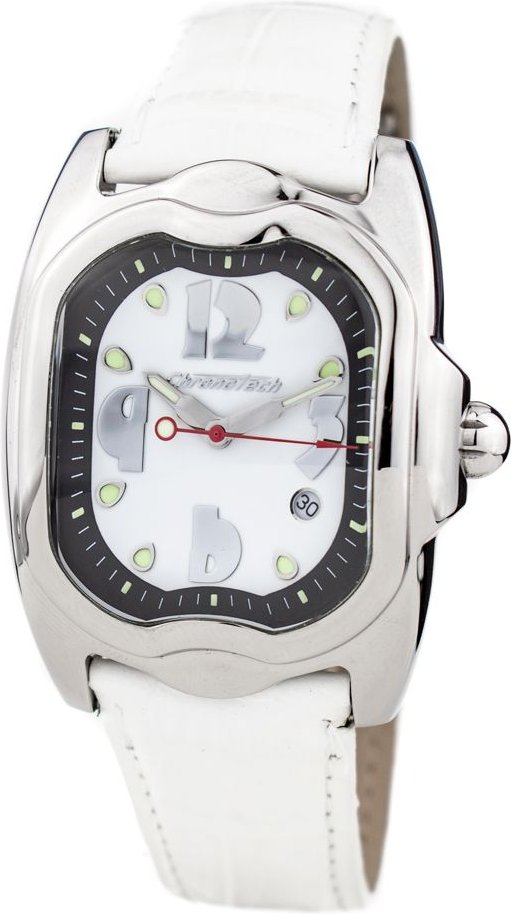 Weiße Lederarmbanduhr Ct7274m07ac