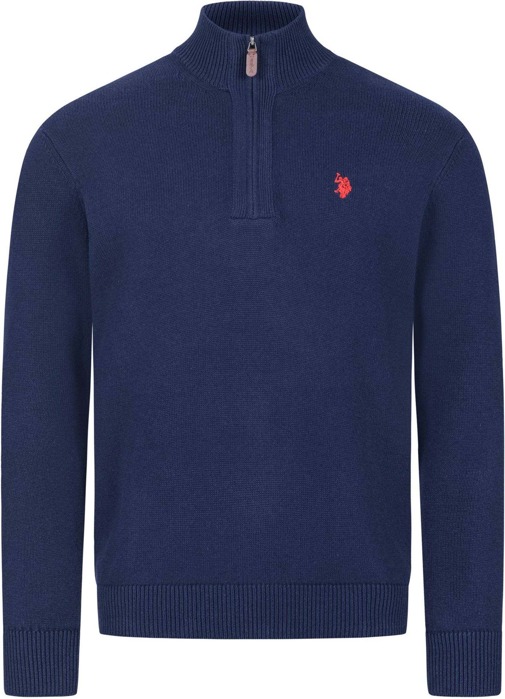U.S. POLO ASSN. Herren Troyer Pullover USLogaan aus 100 % Baumwolle