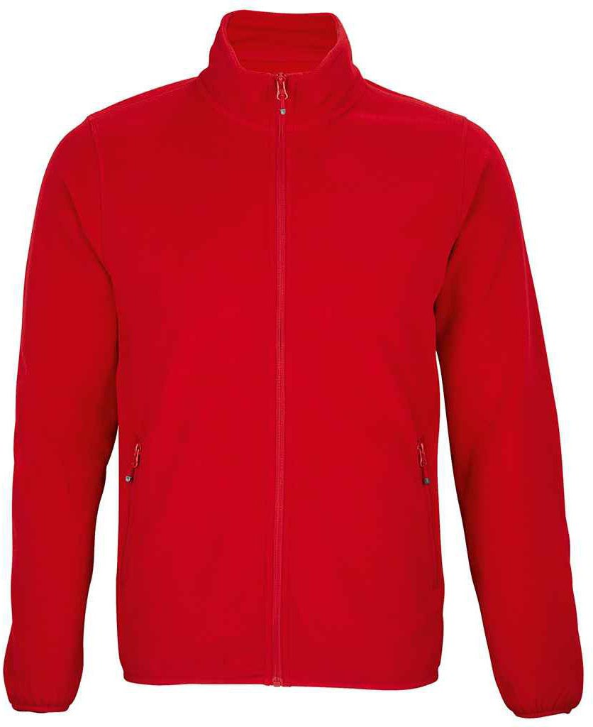 SOLS Mens Factor Recycled Fleece Jacke (Rot)