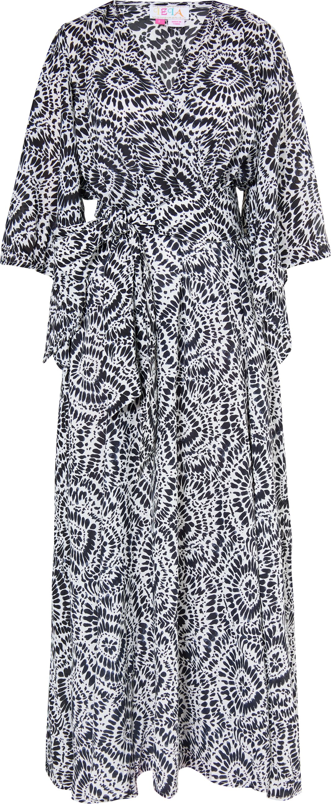 IZIA Maxikleid mit Print Damen schwarz