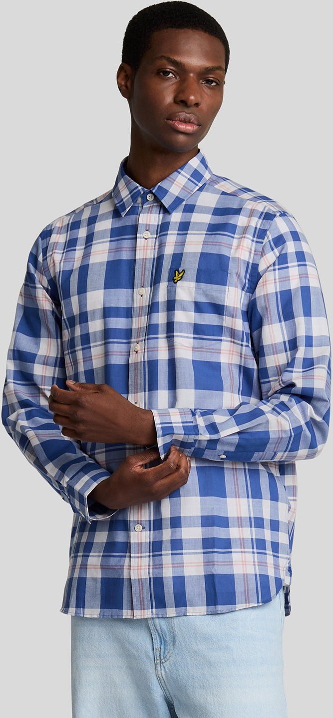 Thumbnail - Lyle & Scott Tartan-Hemd - Blau