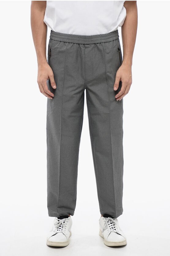Stretch-Stoffhose LOUIS mit elastischem Bund in Grau