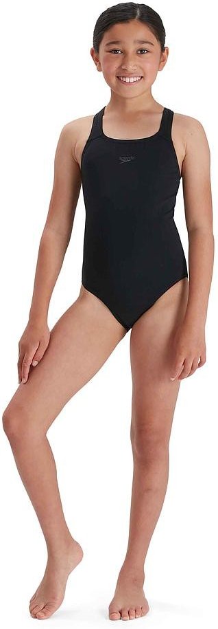 Speedo - "Medalist" Badeanzug für Mädchen (Schwarz)