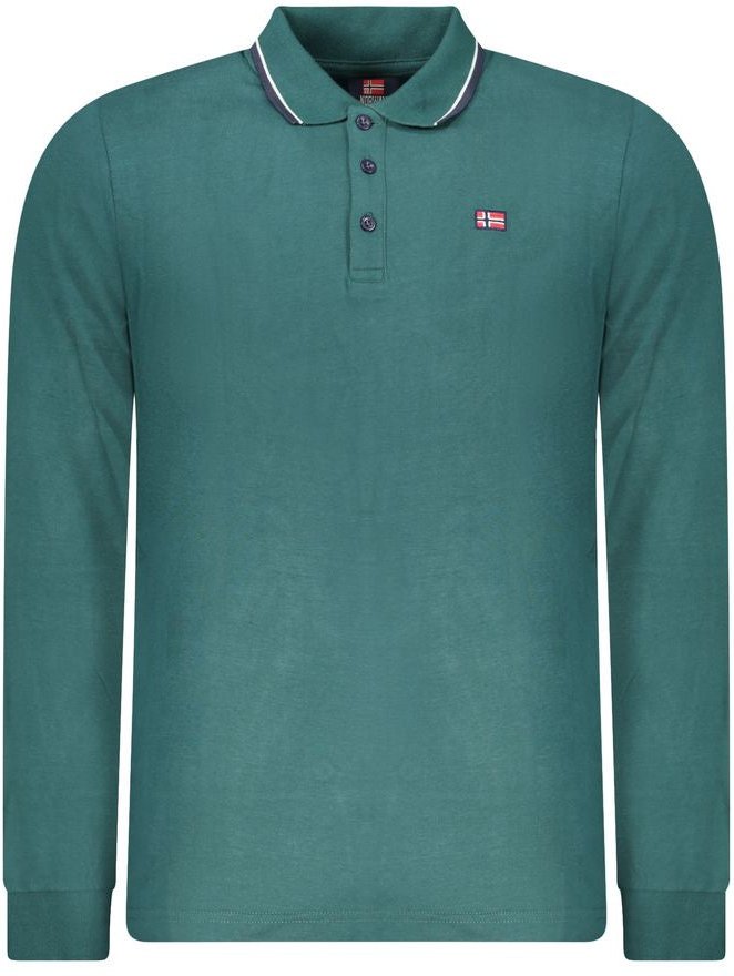 Norwegen 1963 Verde Baumwolle Herren Polo