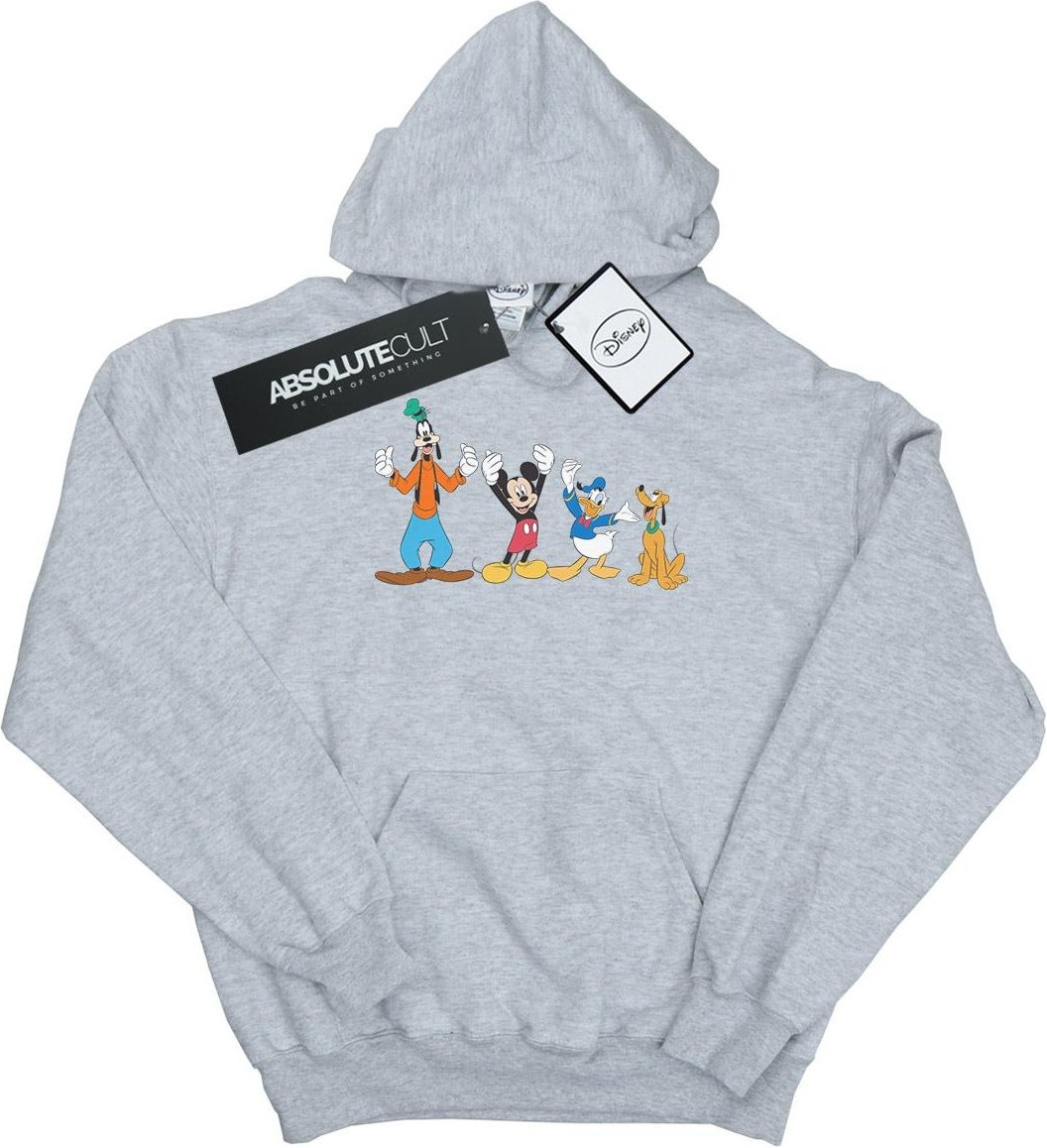 Disney Herren Mickey Mouse Friends Hoodie (Sport grau)