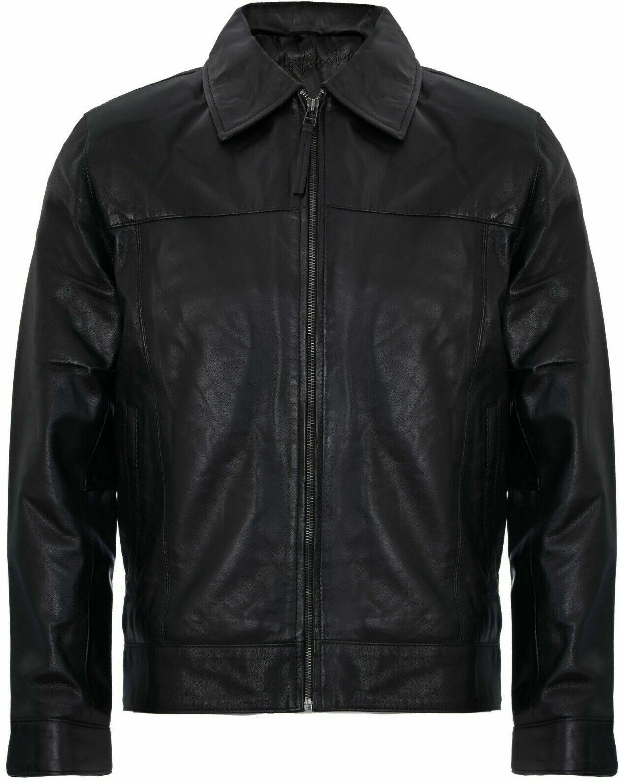 Klassische 70er-Jahre-Harrington-Lederjacke