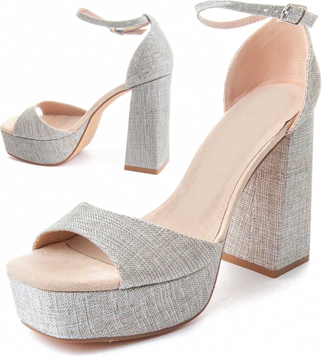 Montevita Absatzsandalette Festsand7 in Grau