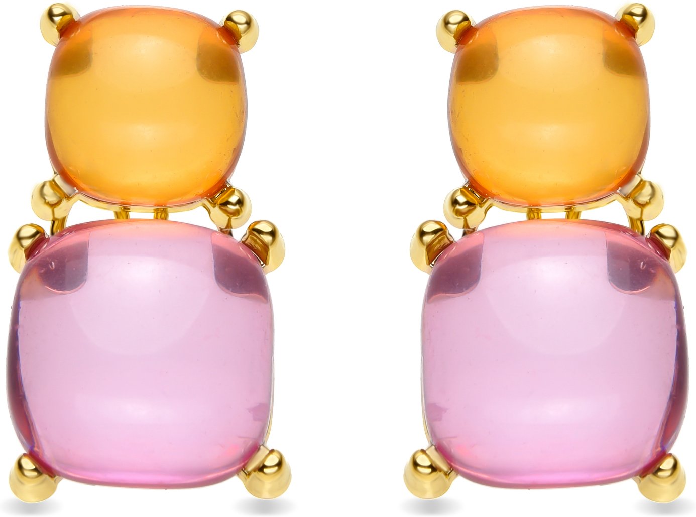 Luxenter Azara-Ohrringe aus 18 Karat Gelbgold