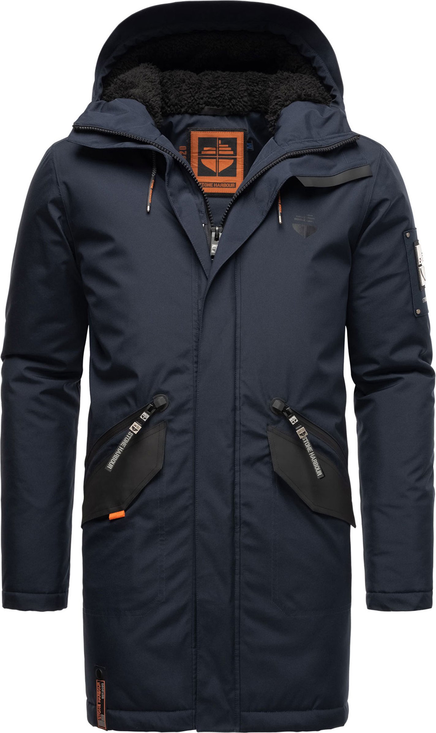 Stone Harbour Herren Winterjacke Ragaan mit Teddyfell & Kapuze