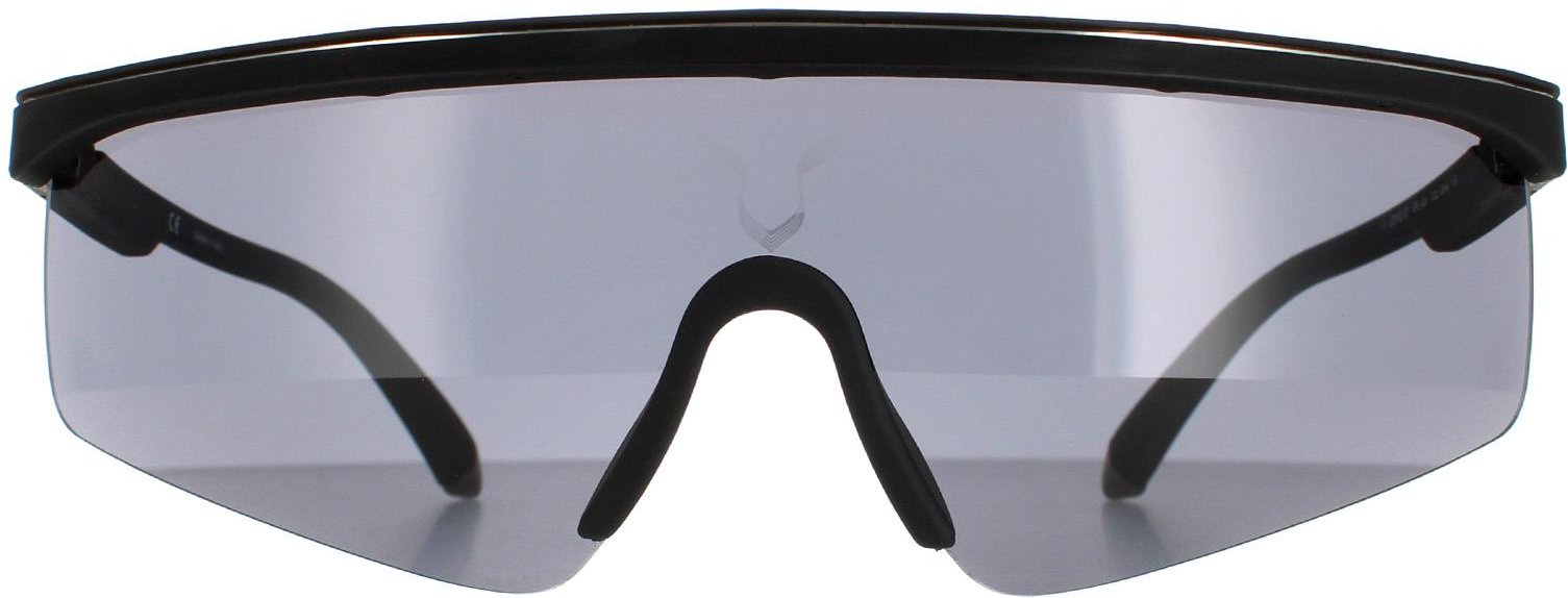 Police Semi Rimless Herren Schwarz Gummi Rauch SPLA28 Lewis Hamilton