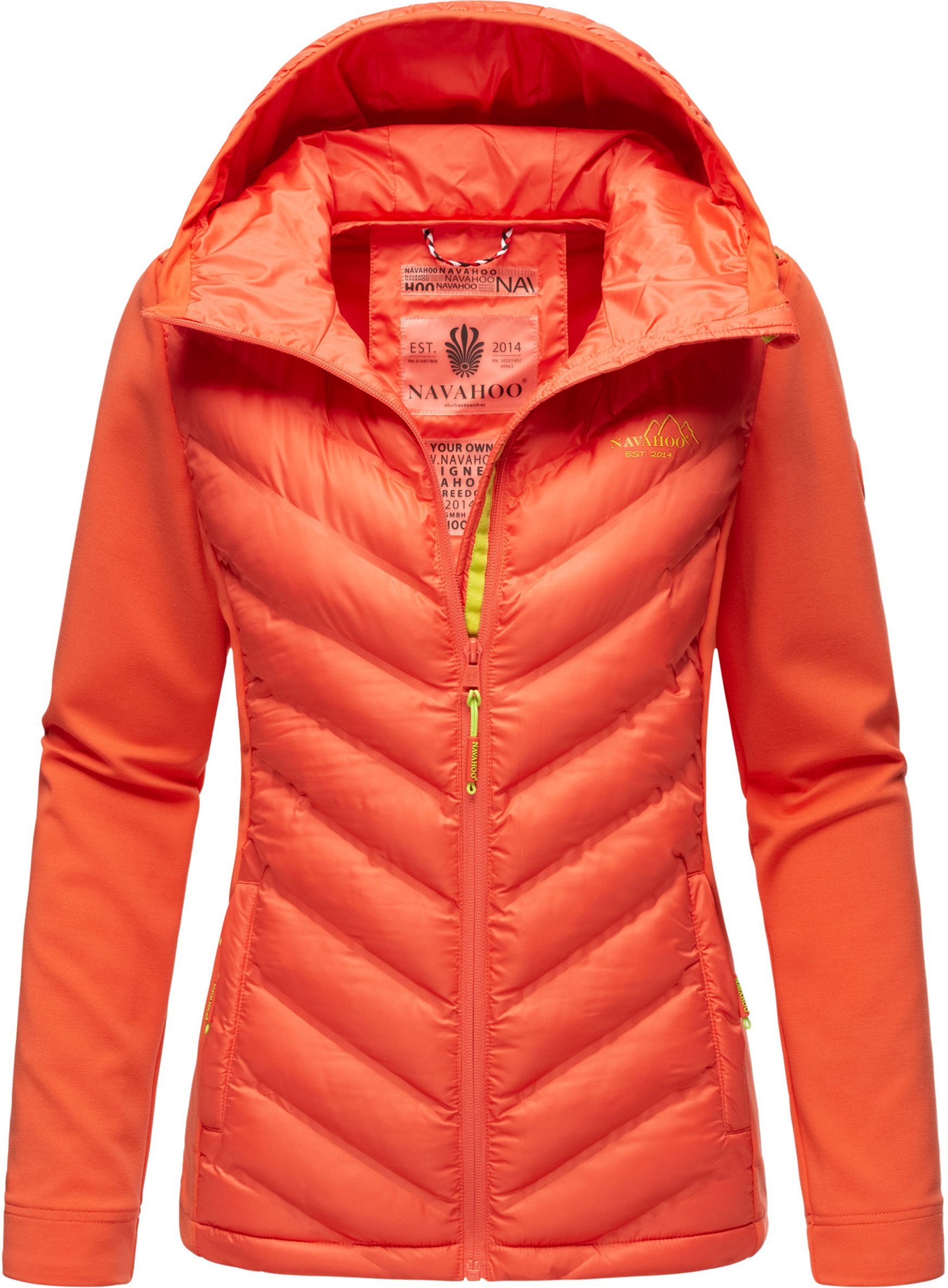 Navahoo Damen Steppjacke Nimm mich mit – Figurbetont, Stylisch & Bequem mit Kapuze