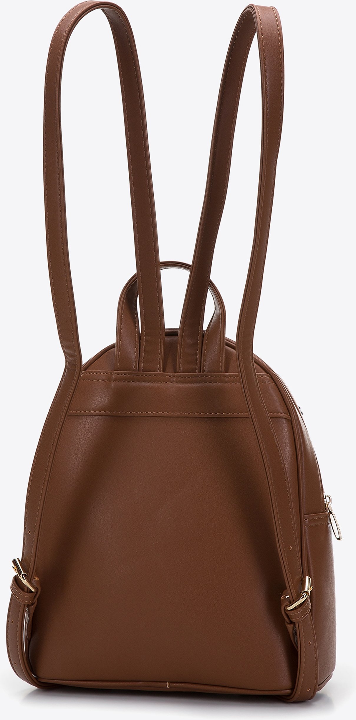 Wittchen Damenrucksack mit Kunstfellfront, braun und schwarz, Öko-Leder