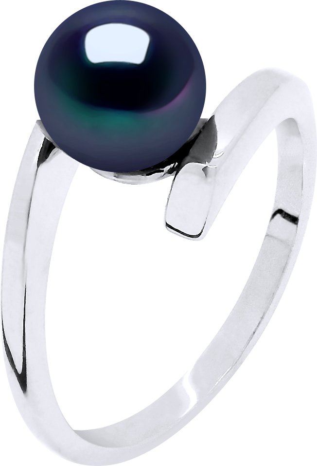 Armreif-Ring, echte Süßwasser-Zuchtperle, rund, 7–8 mm