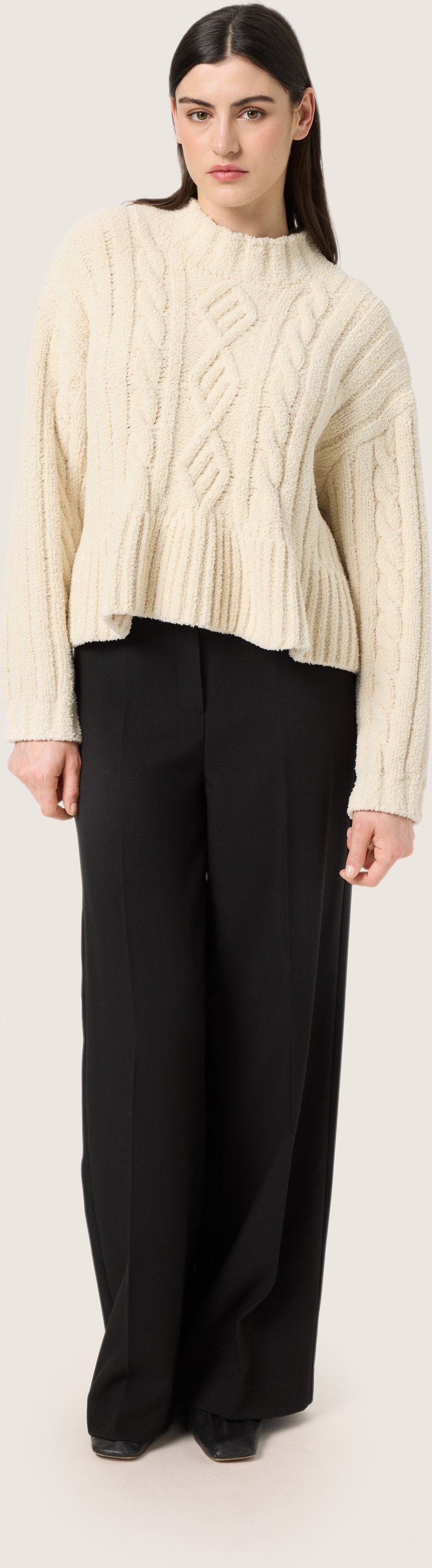 Strickpullover Baggy fit cream