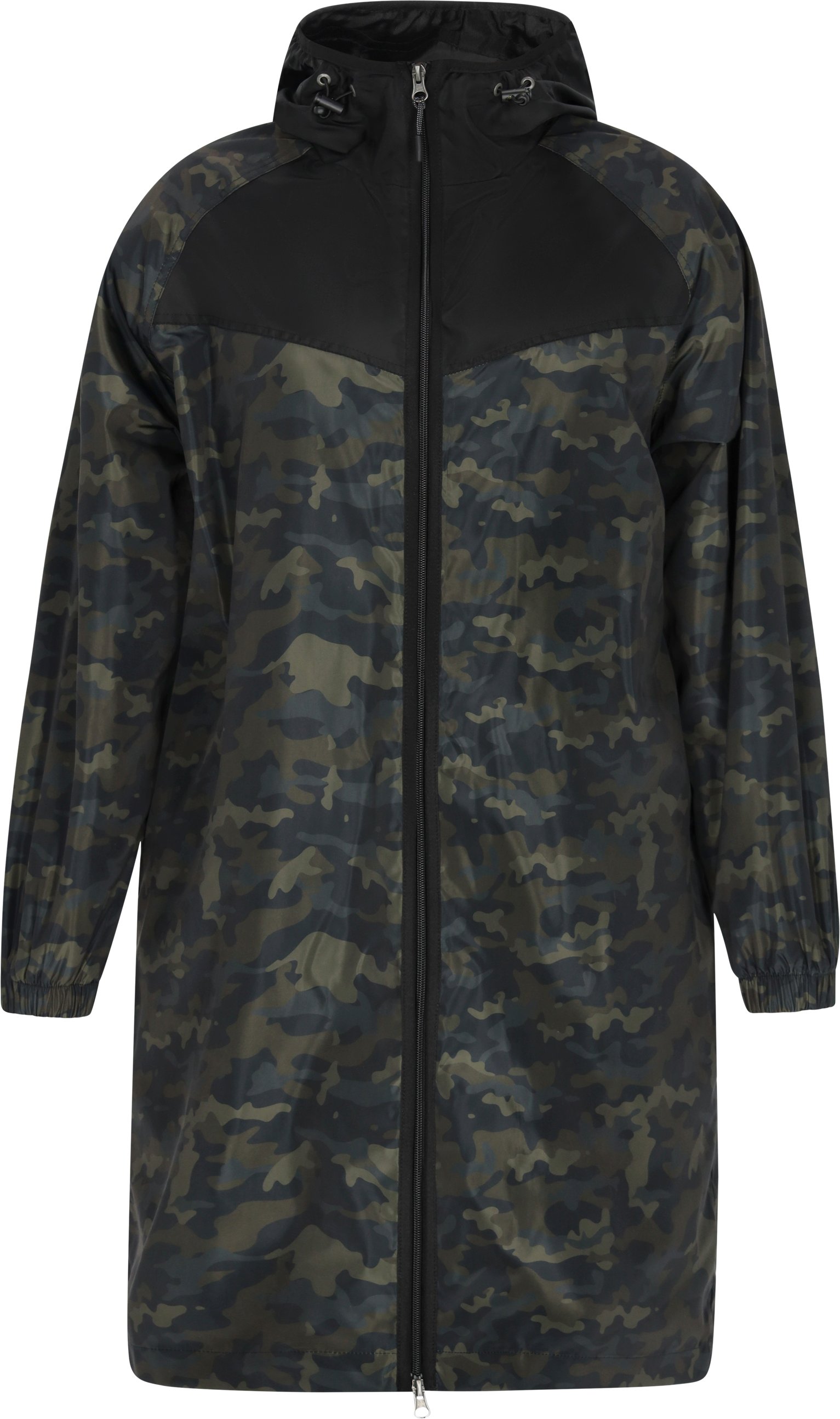 Mymo Mantel Frauen olivfarbene Tarnung