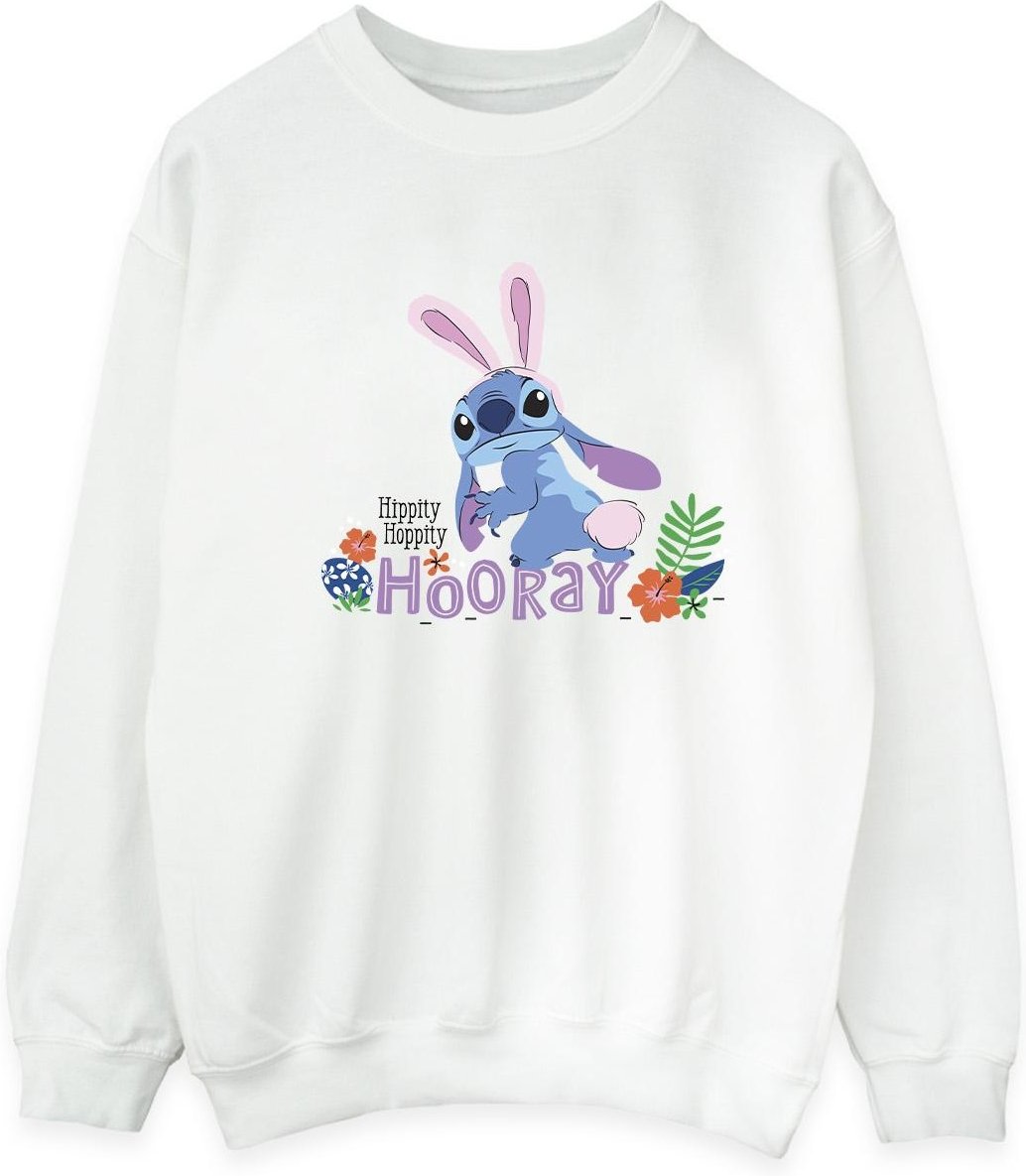 Disney - "Lilo & Stitch Hippity Hop Stitch" Sweatshirt für Herren (Weiß)
