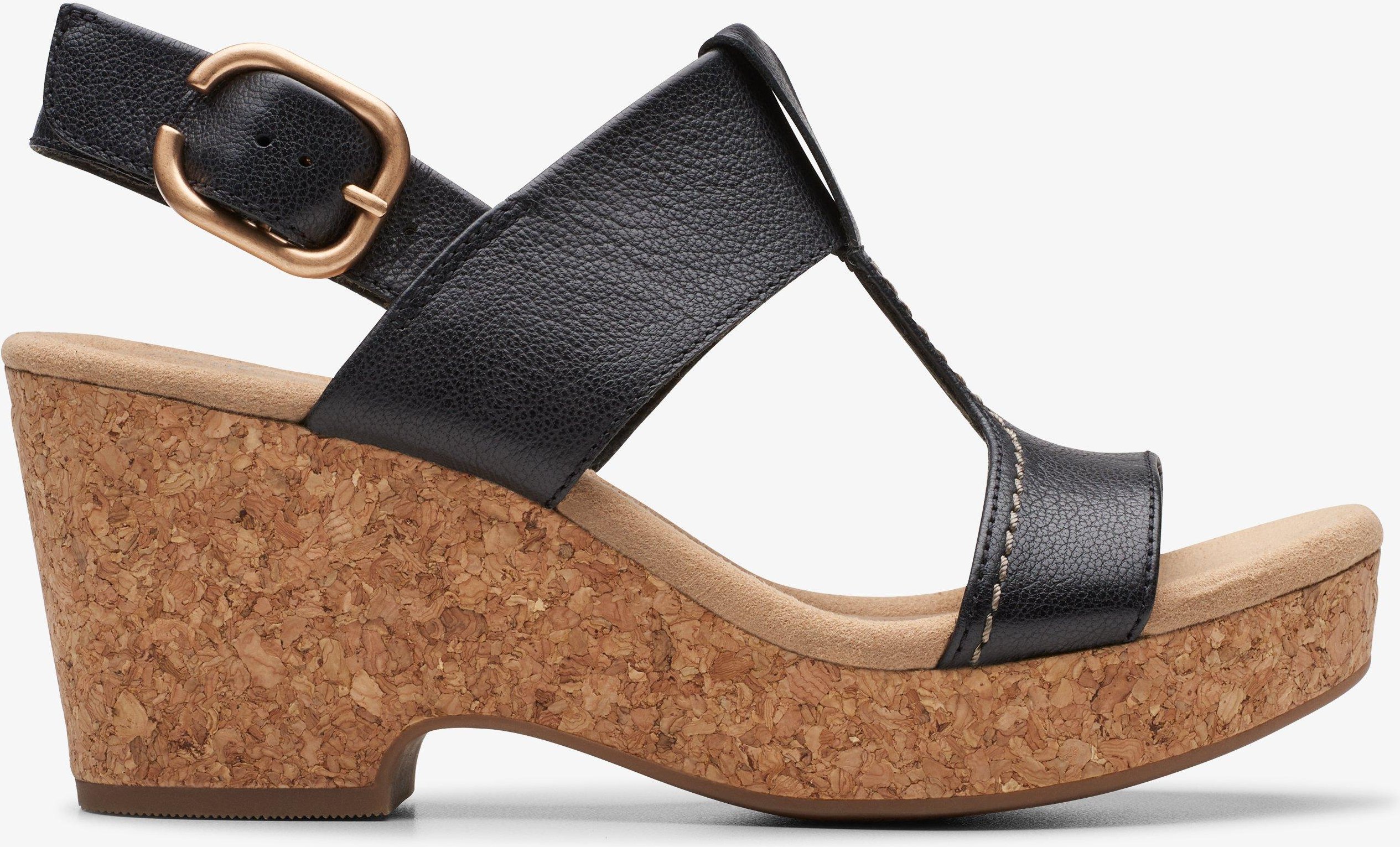 Giselle Style Black Leather Sandalen