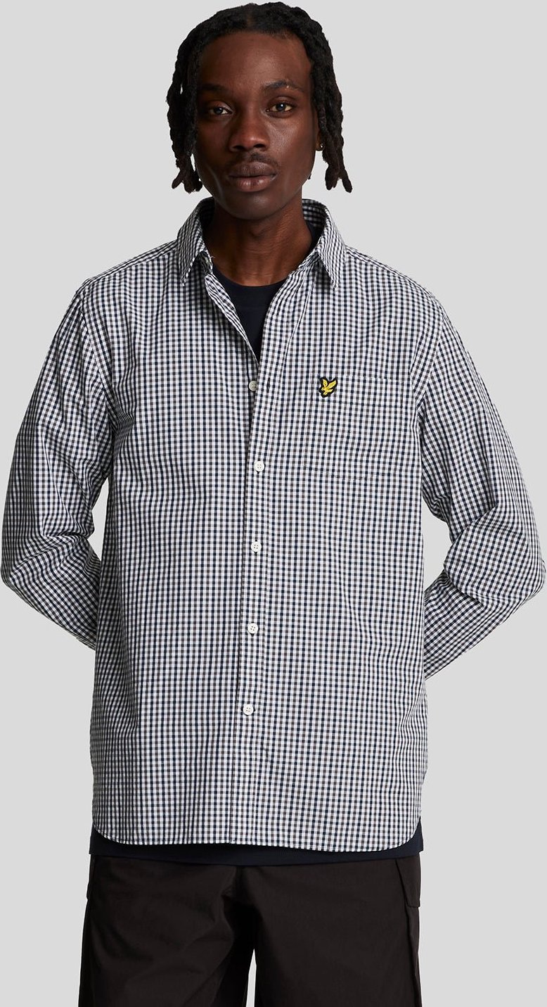 Thumbnail - Lyle & Scott – Kariertes Hemd mit Vichy-Karomuster in Weiß