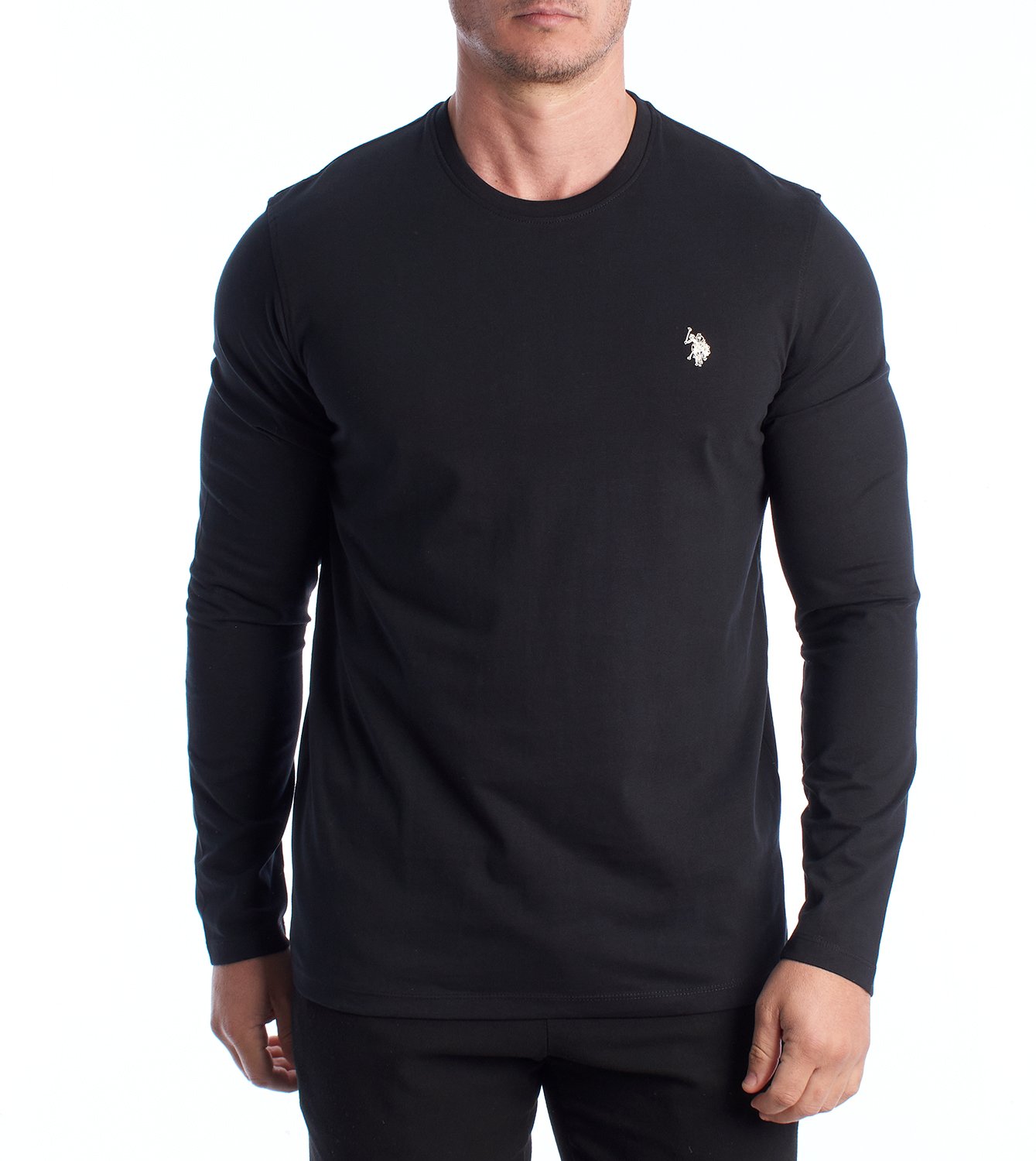 Herren-Langarm-T-Shirt aus Baumwolle US42168011