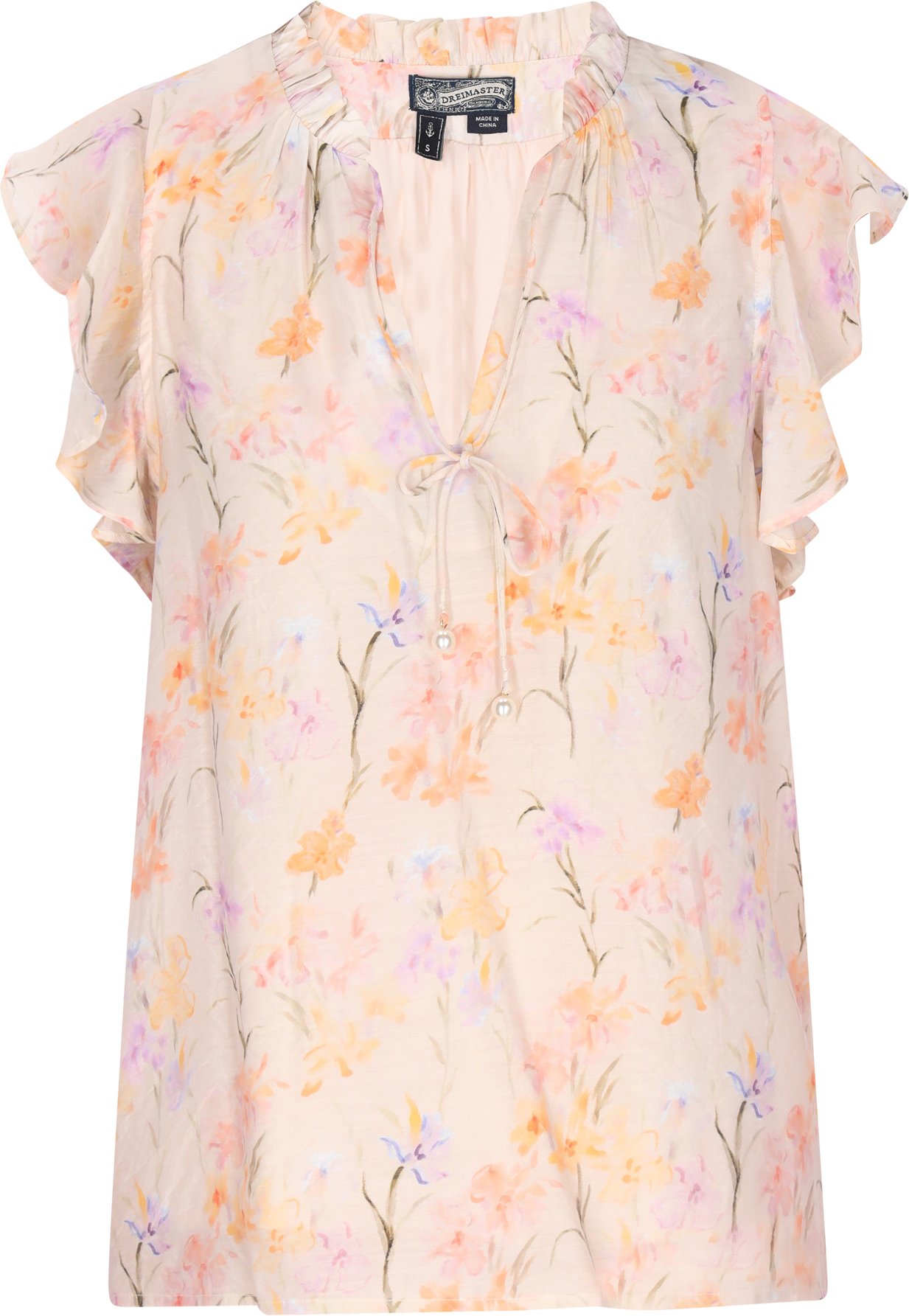 Dreimaster Bluse Frauen Aprikose