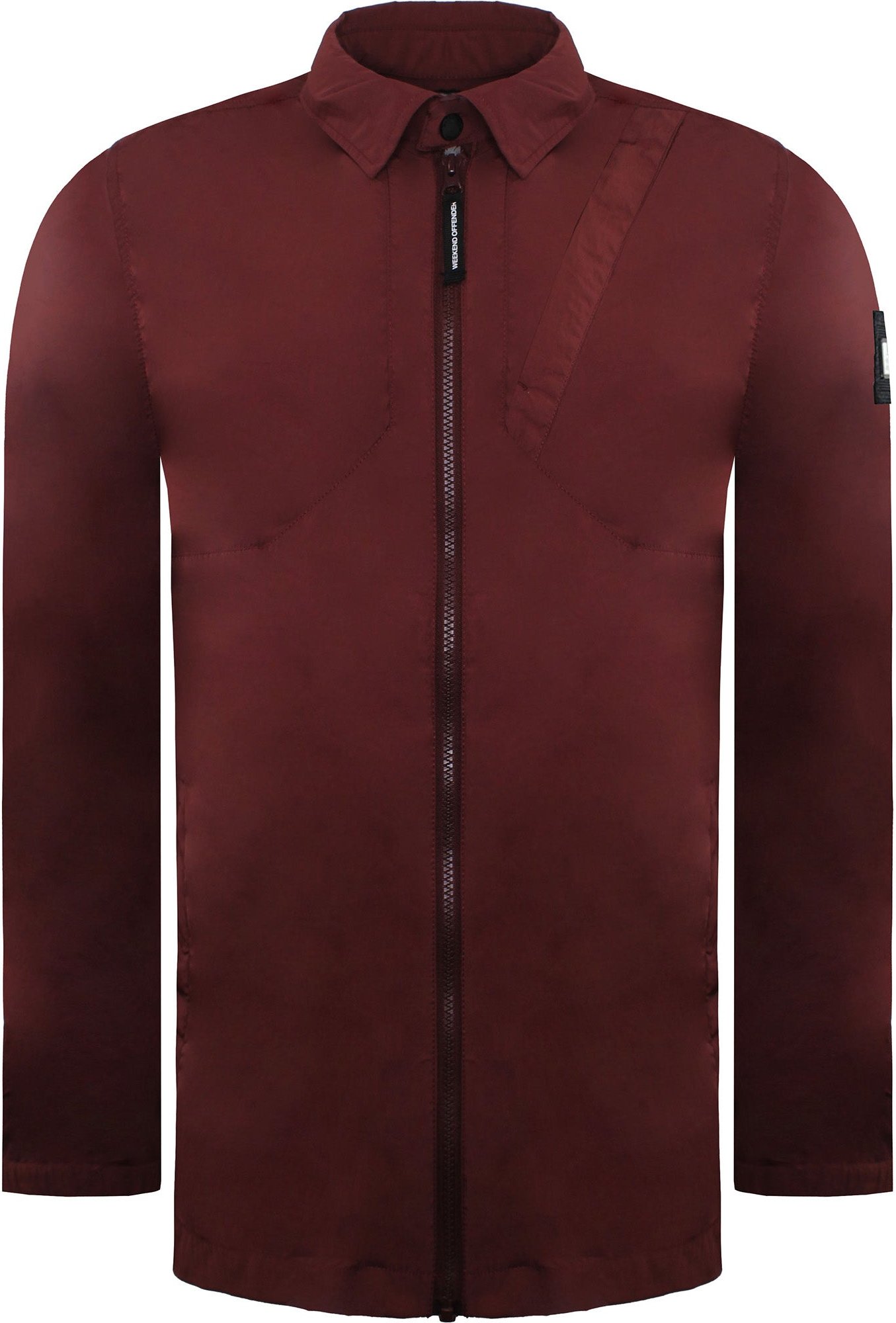 Weekend Offender Mystery Herren Jacke in tiefem Weinrot