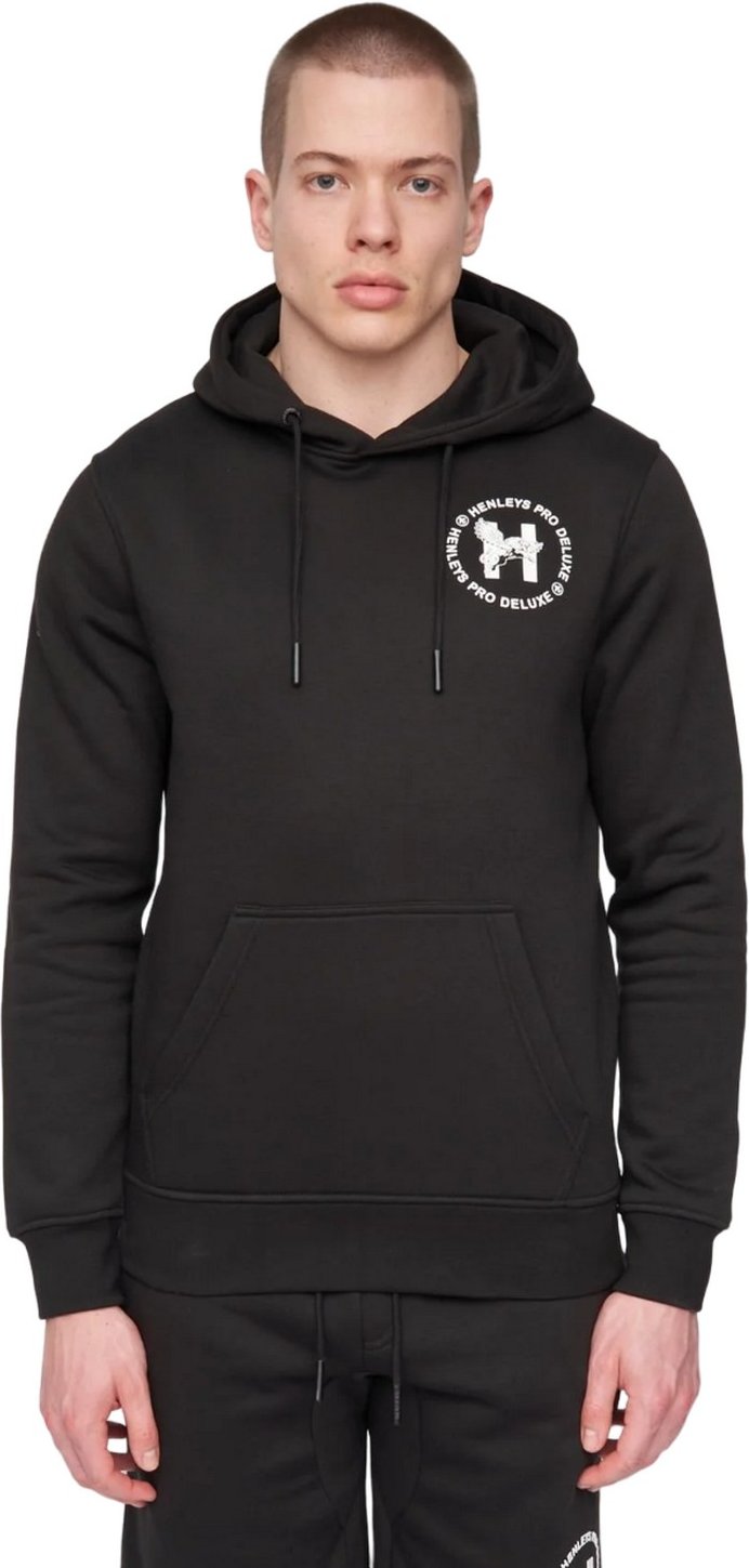 Henleys - "Metafone" Kapuzenpullover für Herren (Schwarz)