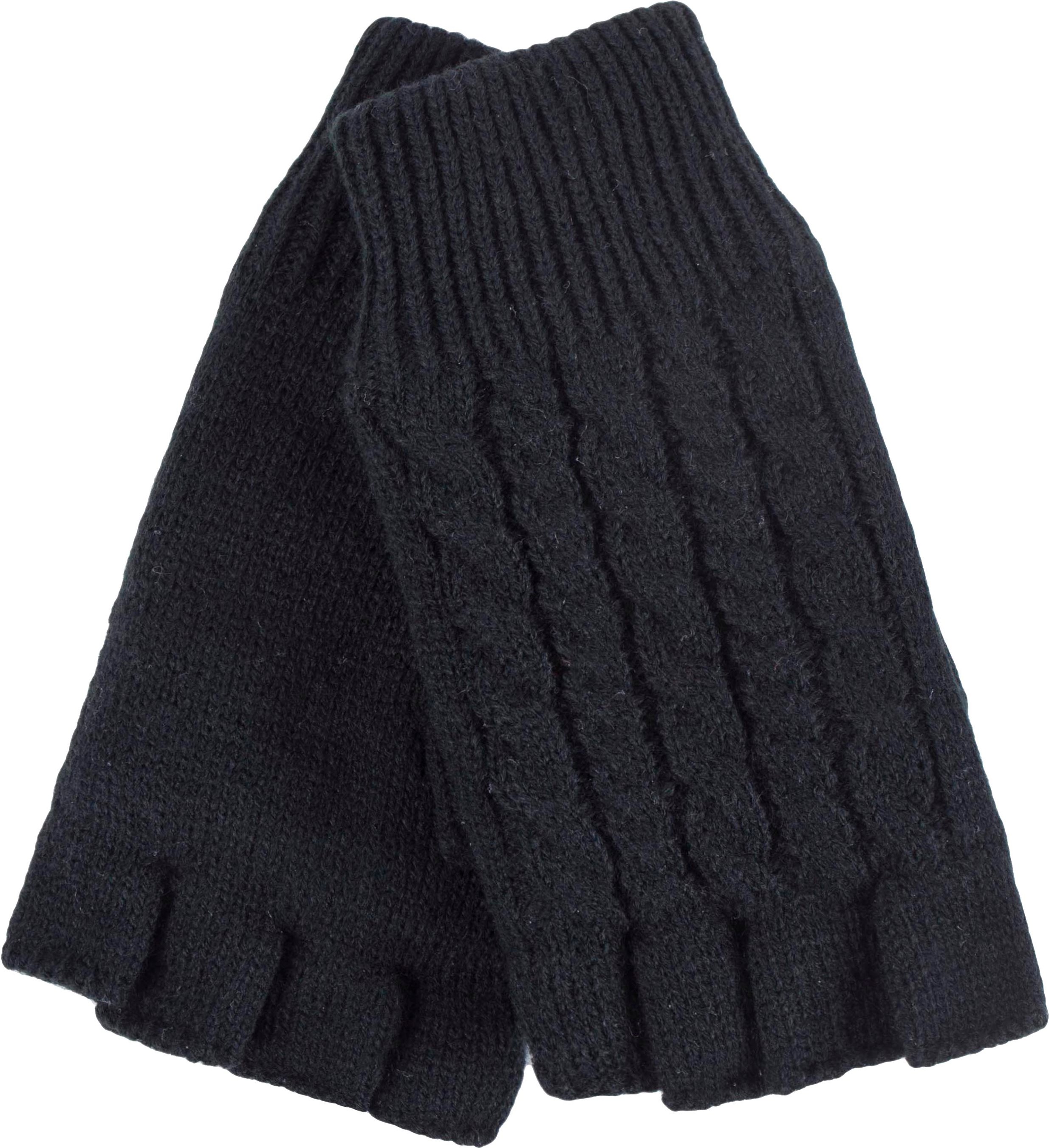 HEAT HOLDERS Damen Winter-Thermo-Fingerlose Handschuhe mit Zopfmuster
