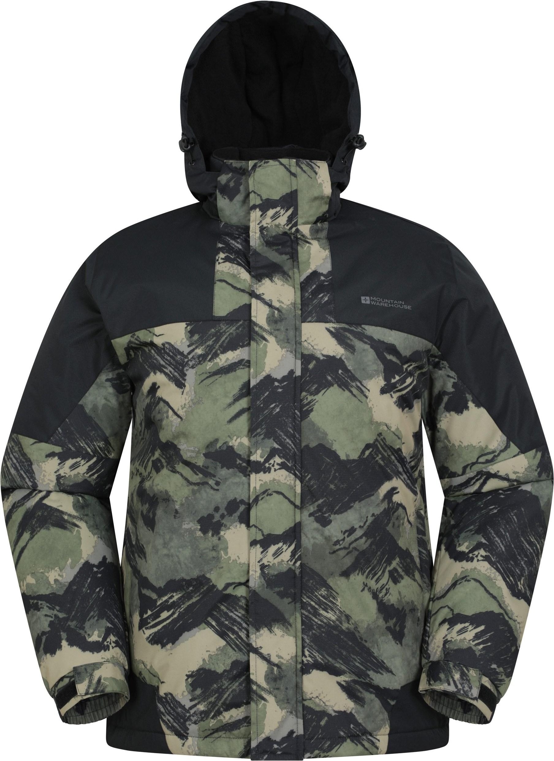 Mountain Warehouse - "Shadow II" Skijacke für Herren (Dunkelgrün/Schwarz)