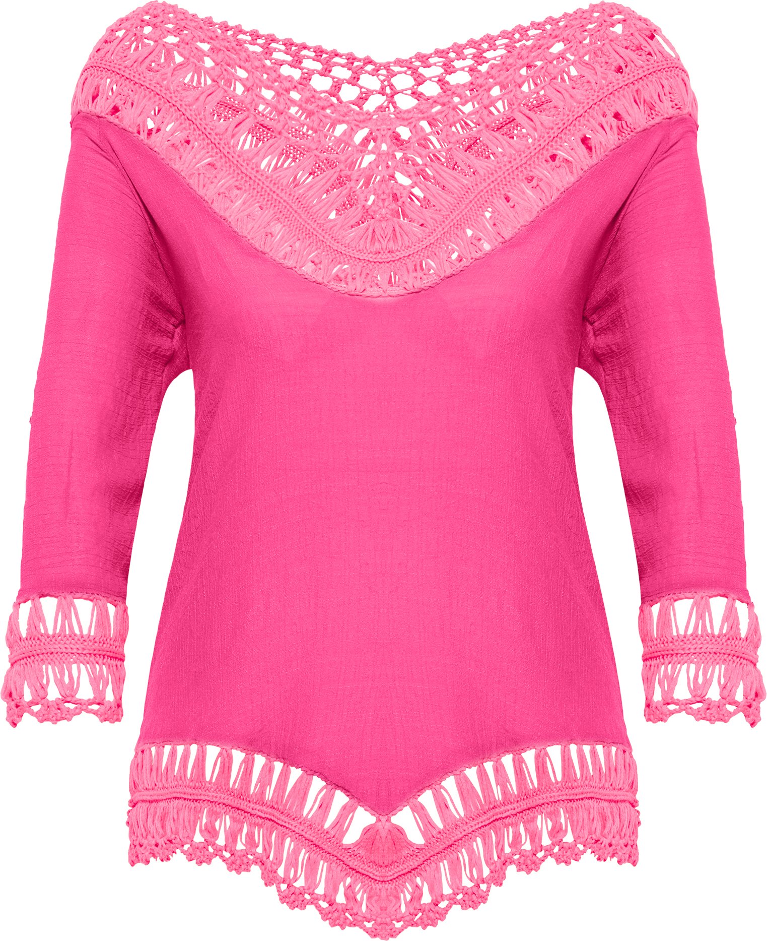 IZIA Tunique avec partie crochetée mahisha