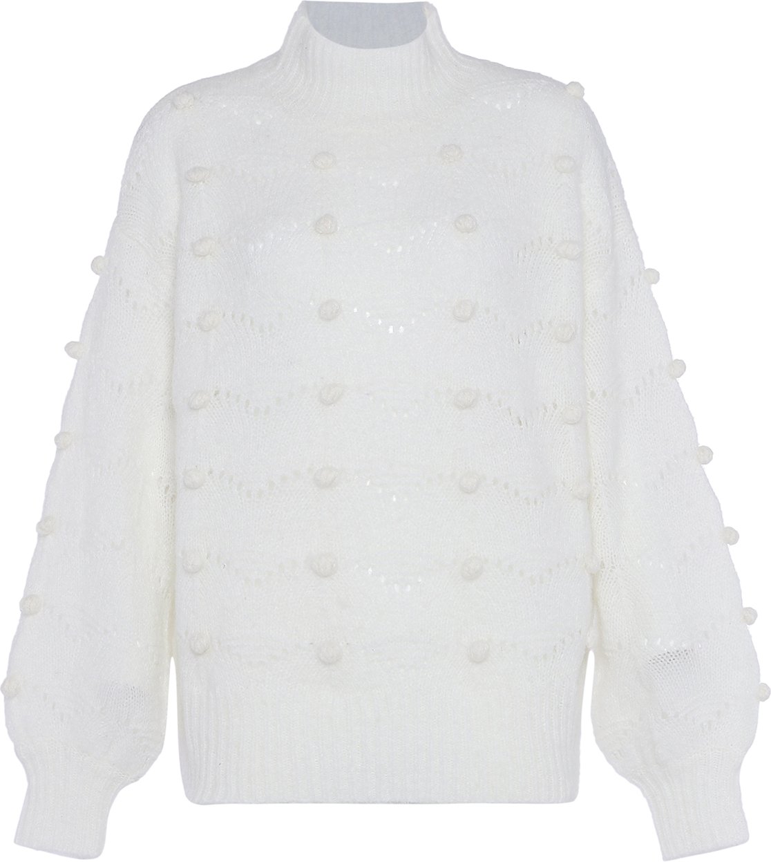 Thumbnail - Faina Pullover Damen Wollweiß