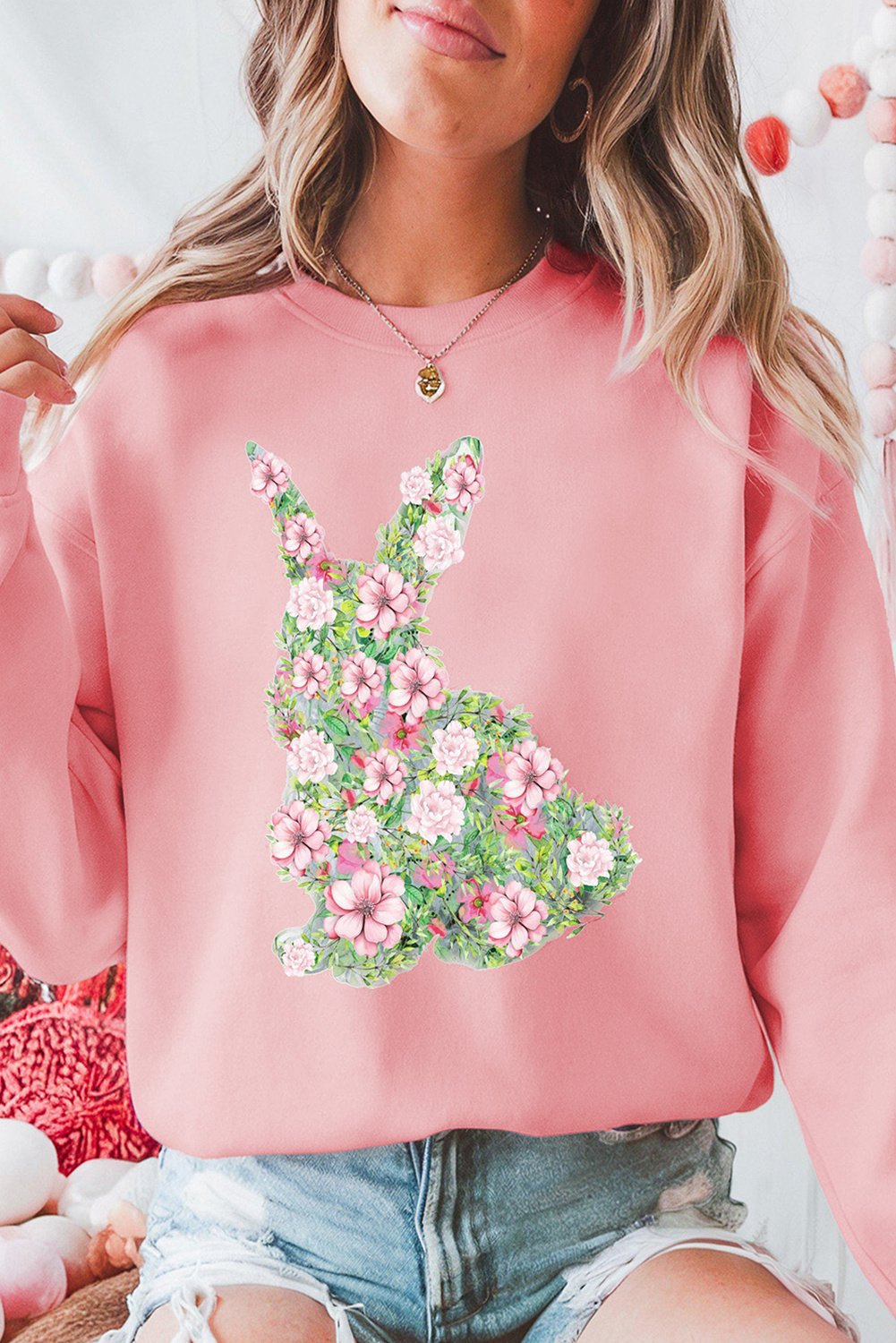 Blumenhase Sweatshirt