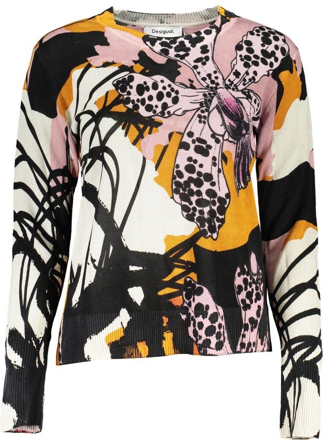 Orchideenmuster Strickpullover Modell De29212