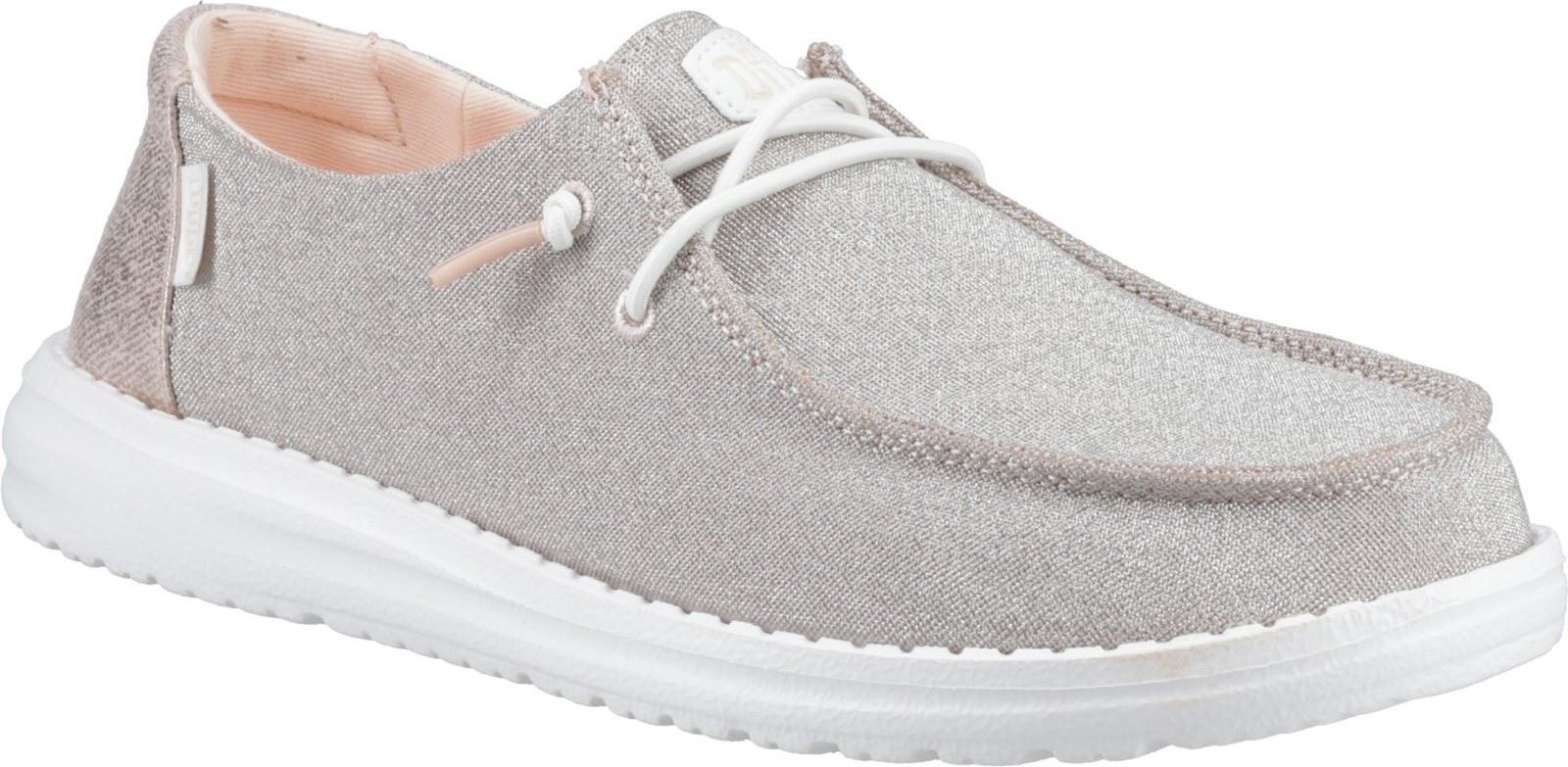 HEYDUDE Wendy Metallic Sparkle Polyester Damen Rose Gold Loafers