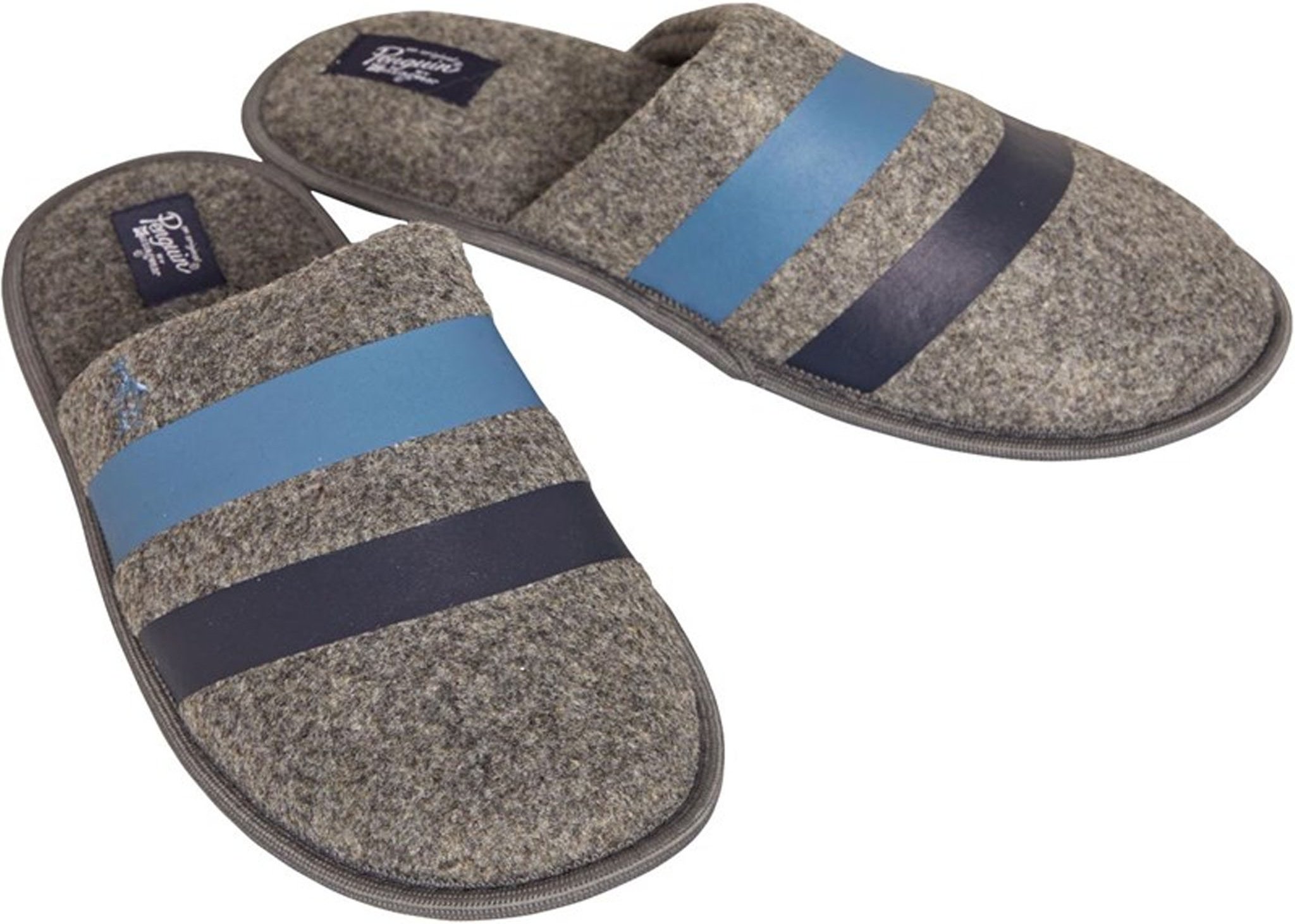 Penguin Benny Grau Herren Hausschuhe