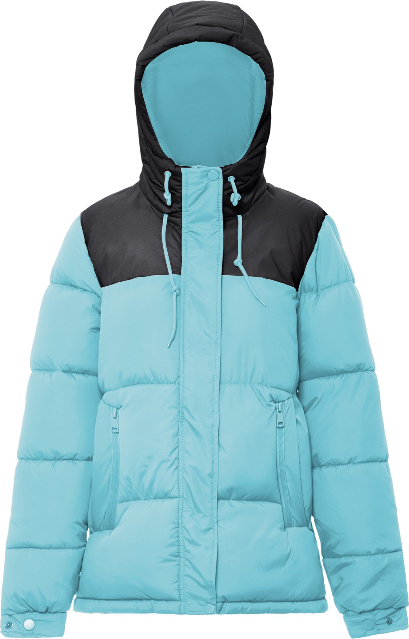 Mymo Wattierte Steppjacke Damen Türkis Schwarz