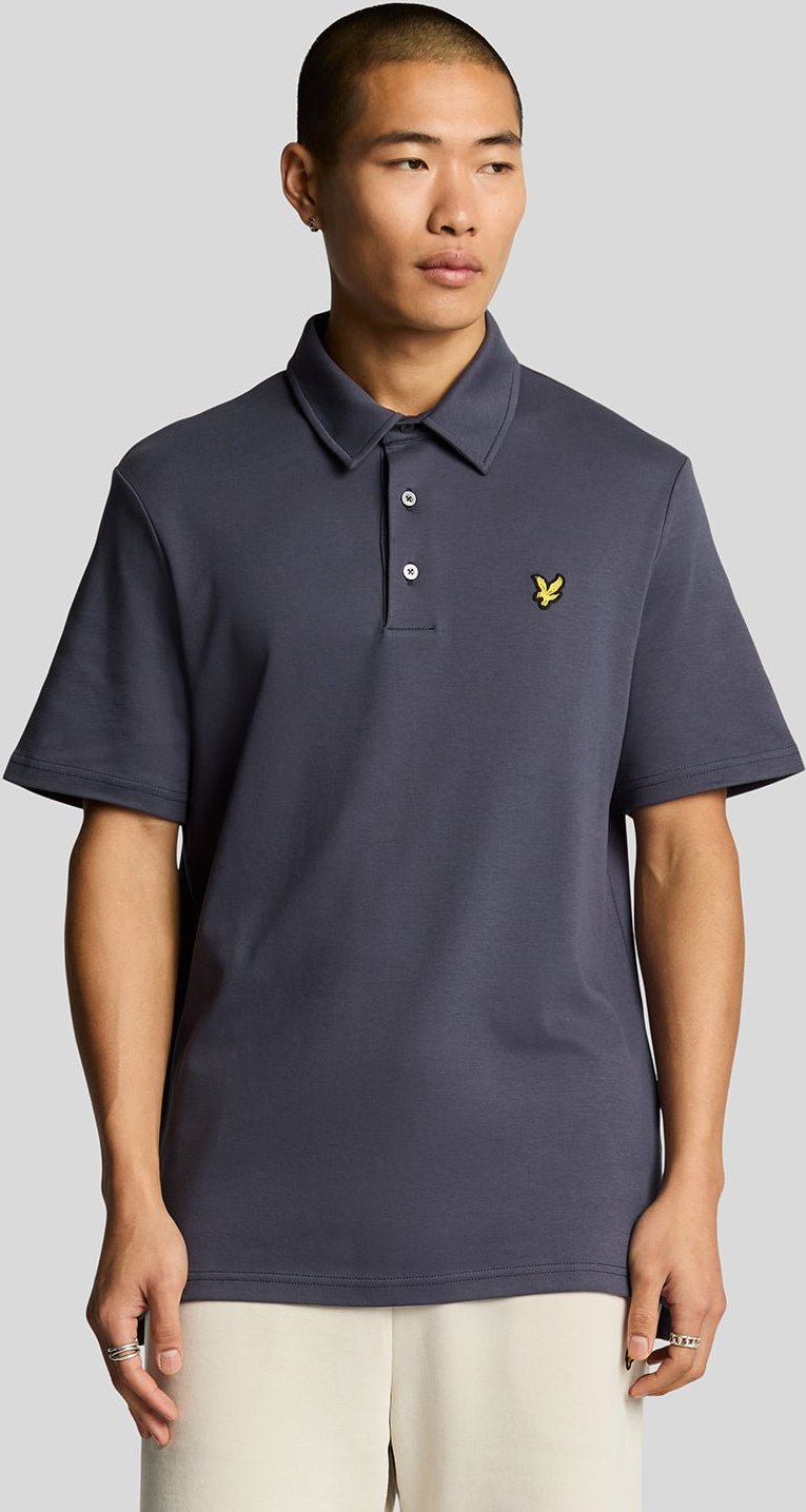 Lyle & Scott Interlock-Poloshirt - Marineblau