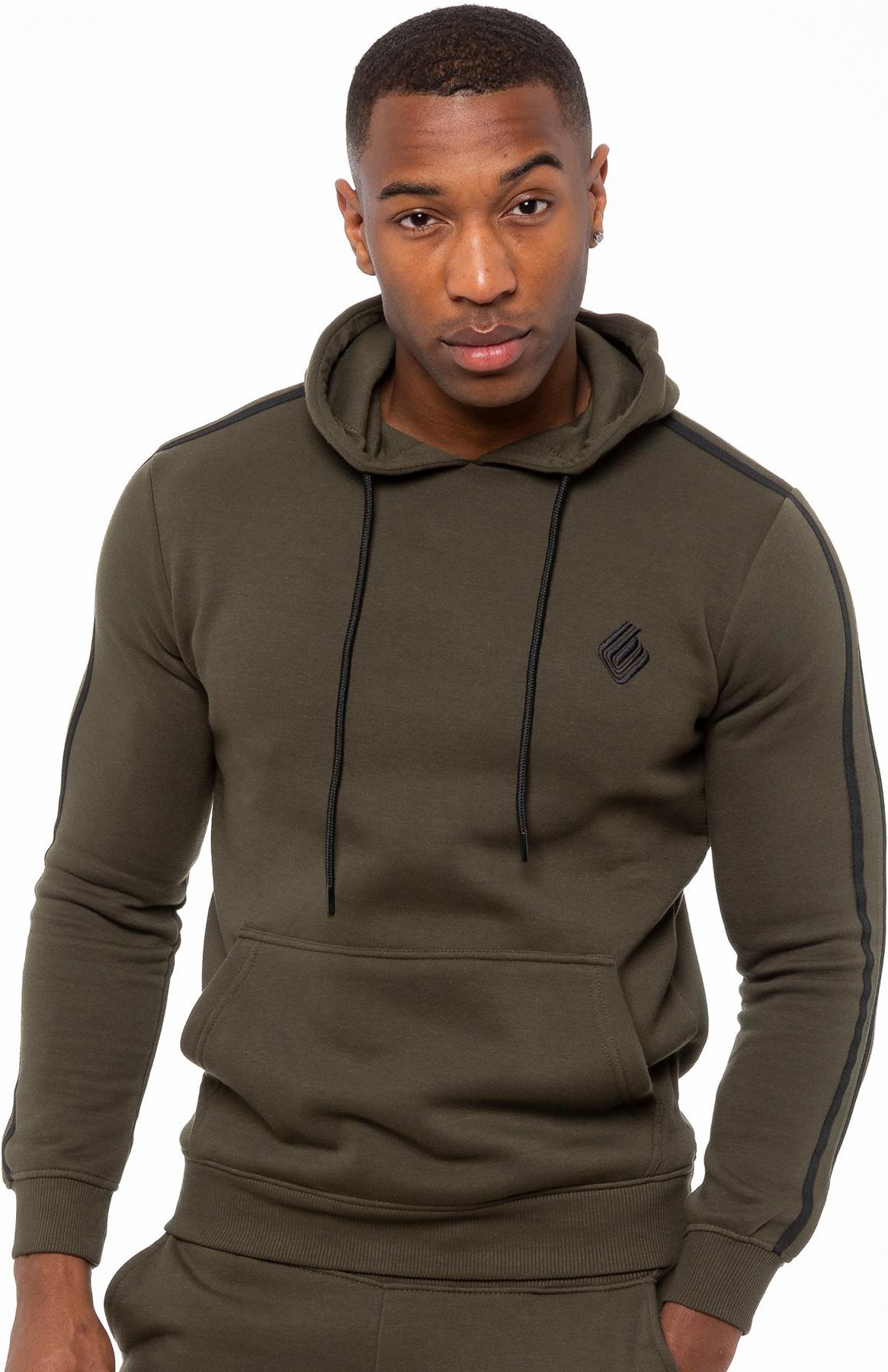 Gestreifter Herren Pullover Hoodie