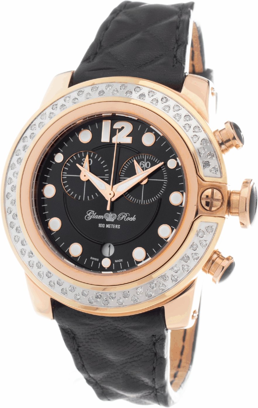 Glam Rock Damenuhr Quartz Silber Gold