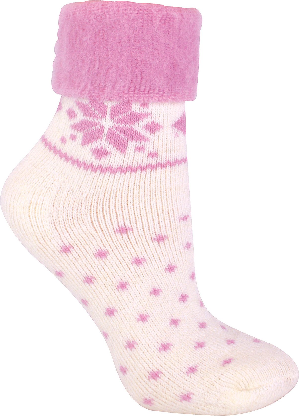 Damen Wollsocken mit Fairisle Design | Socken Snob | Thermo Lounge Socken für den Winter | Für Stiefel, zum Schlafen, im...