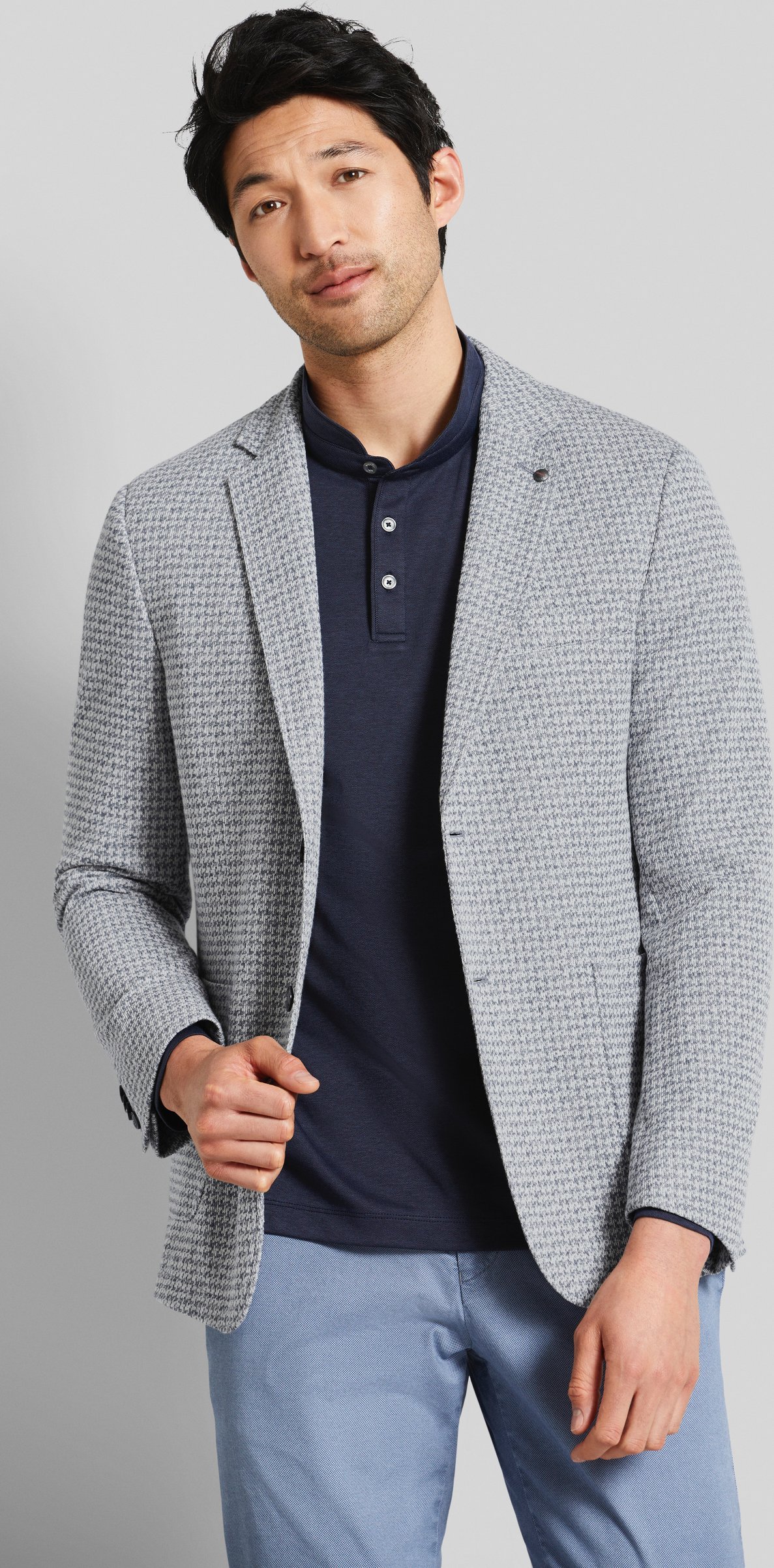 Bugatti Herren Reverskragensakko  mit Struktur