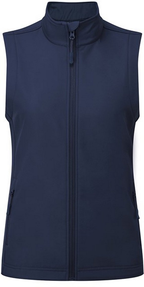 Premier Womens/Ladies Windchecker Recycled Printable Gilet (Navy)