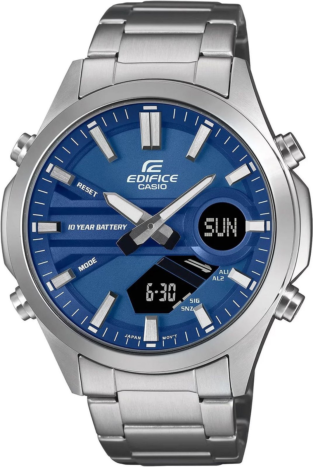 Casio Edifice Herren Silberne Uhr EFV-C120D-2AEF