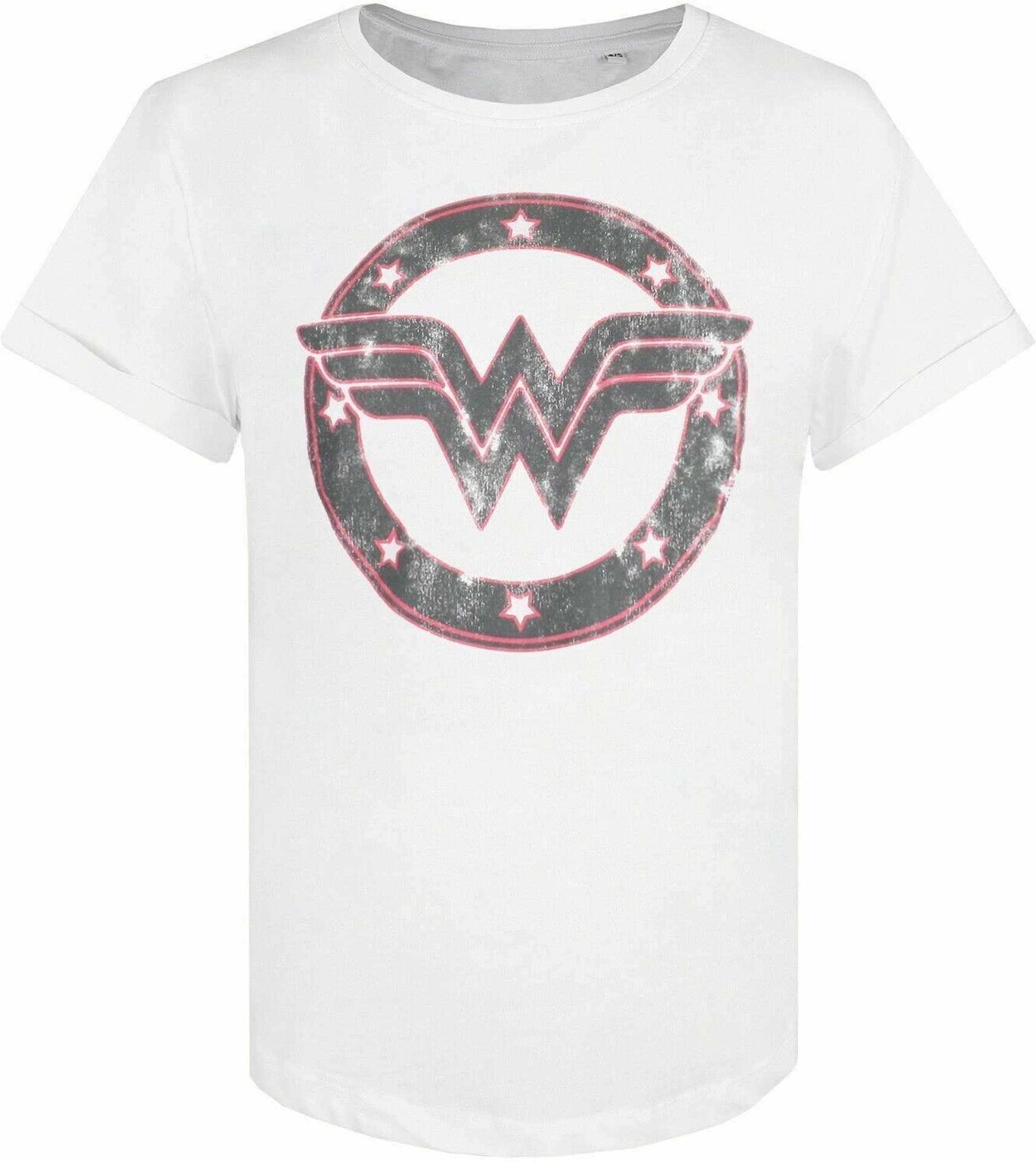 DC Comics Wonder Woman Emblem Damen Weißes T-Shirt