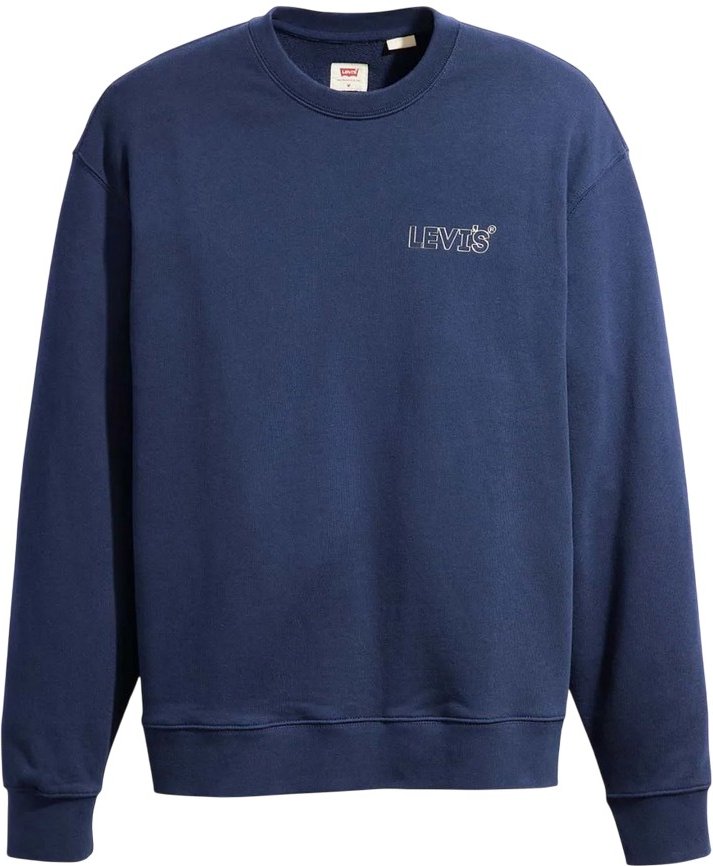 Levis - Sweatshirt Rundhalsausschnitt für Herren/Damen Unisex (Marineblau)