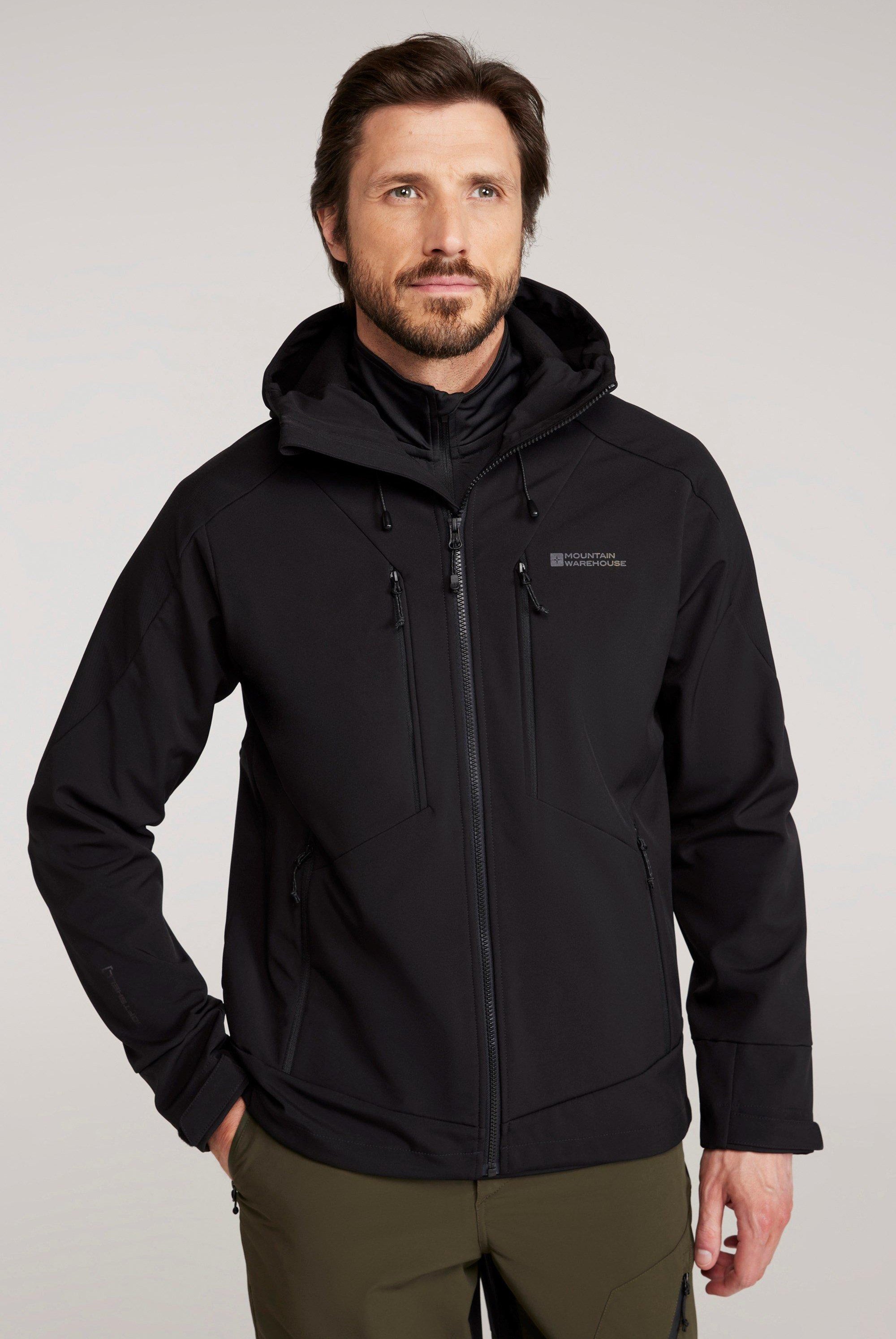 Thumbnail - Mountain Warehouse - "Radius" Softshelljacke für Herren (Schwarz)