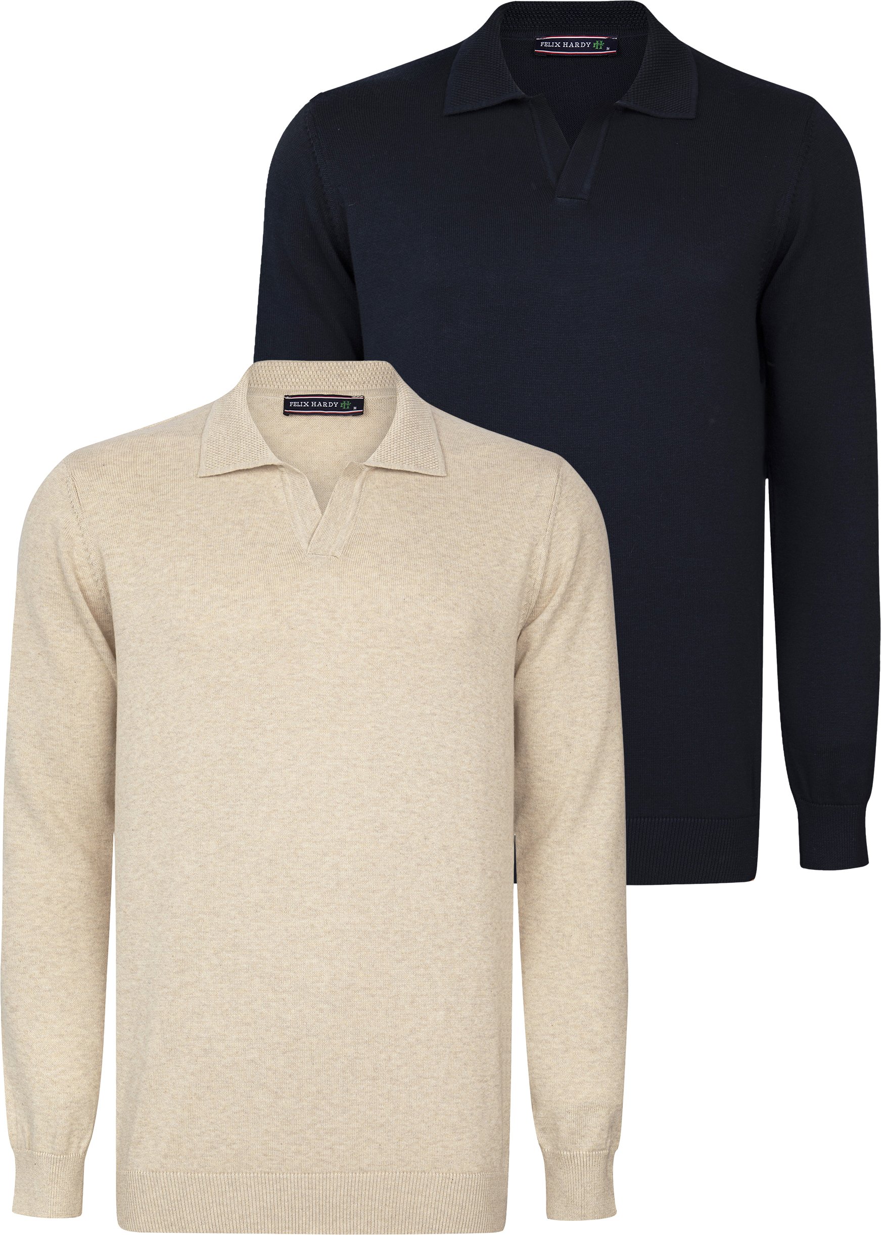 Pullover Pullover Mit Polo-Kragen 2Er-Pack